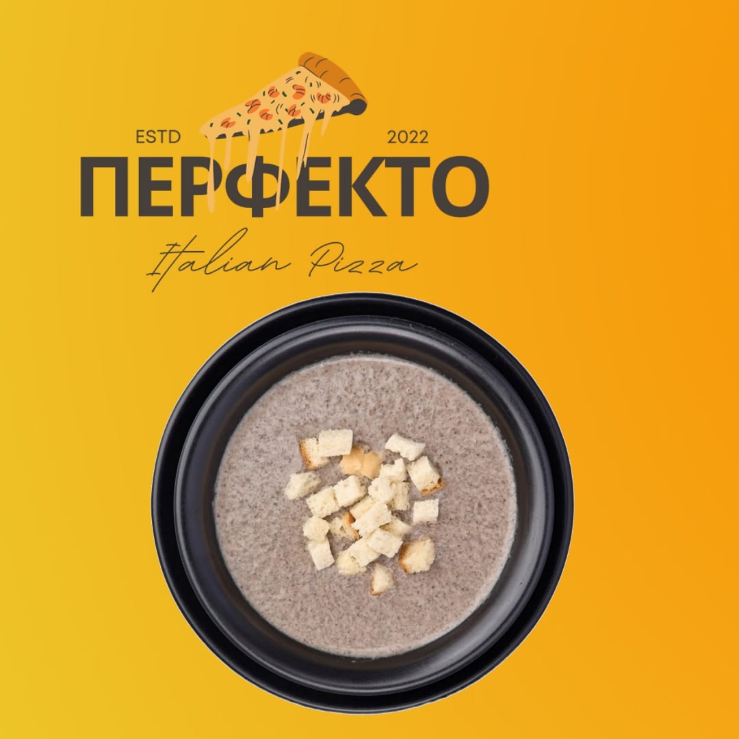 Суп-пюре из шампиньонов