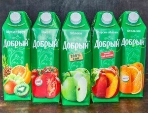 Сок в ассортименте 0,95л
