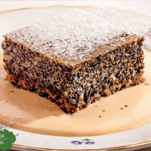 Маковый торт с грецким орехом