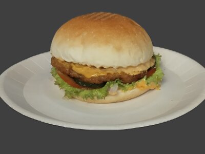 Бургер с куриной котлетой