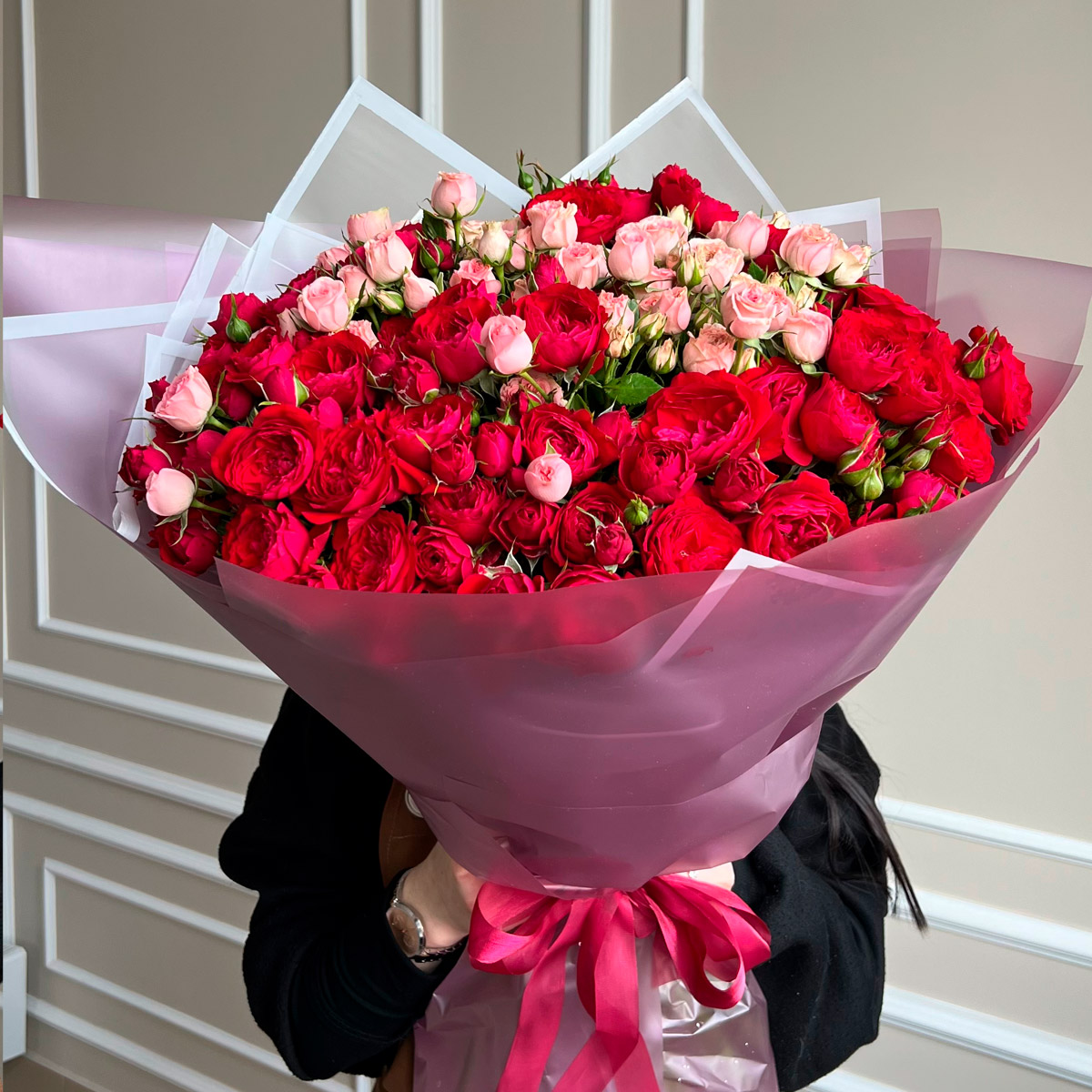 Букет из кустовых роз (предзаказ)