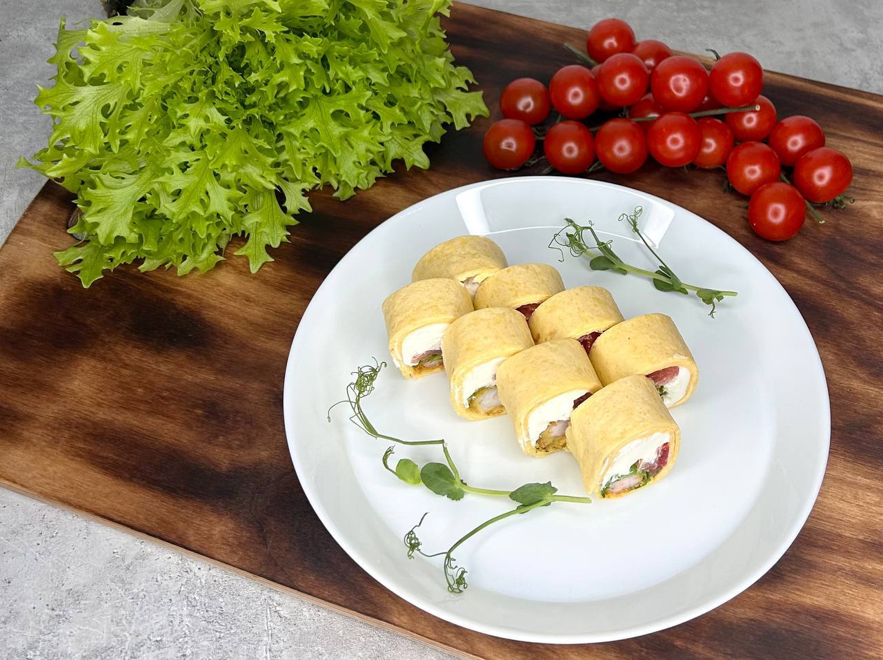 Тортилья с креветкой в кляре