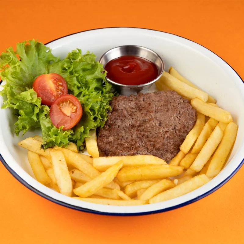 Котлета с фри