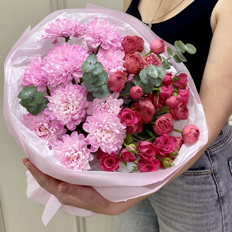 Авторский букет "Розовый"