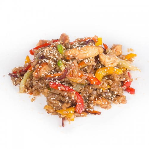 Wok цыплёнок с рисом в терияки