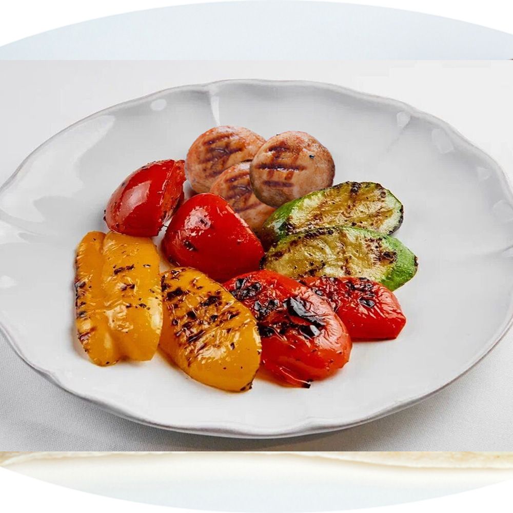 Овощи по-европейски на углях