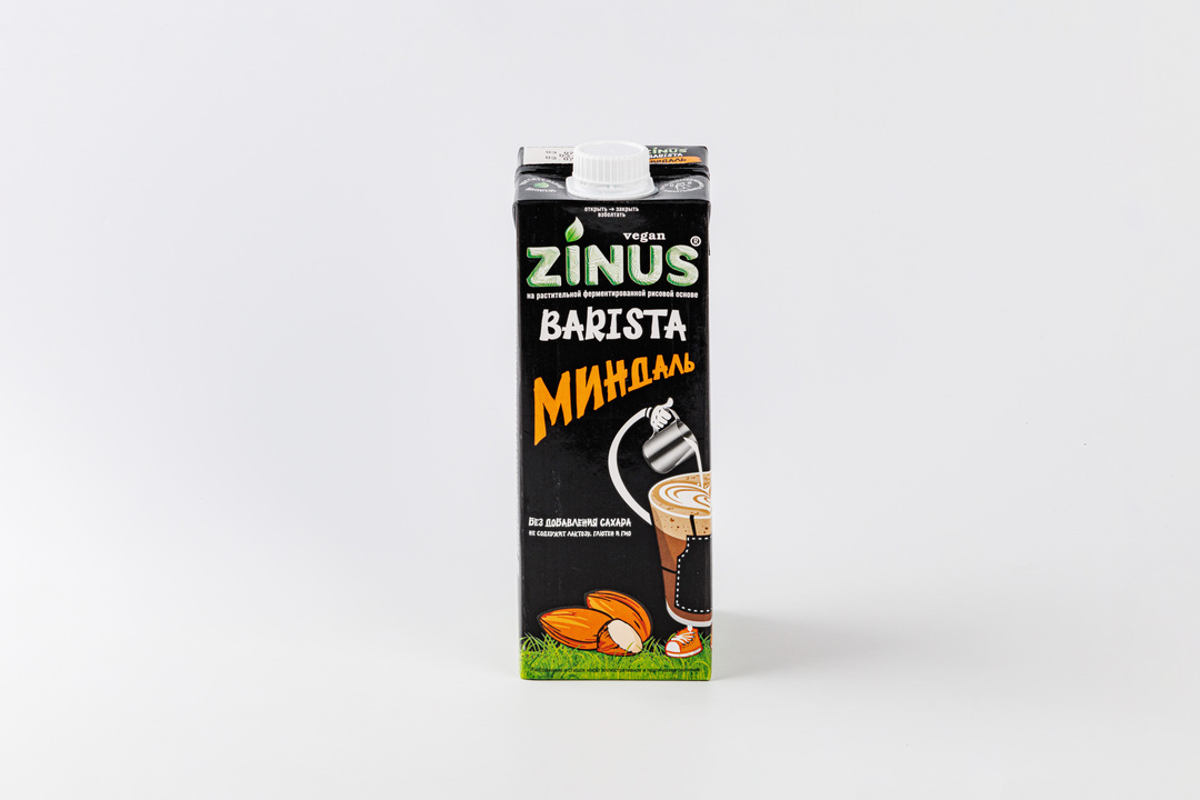 Напиток миндальный Zinus Barista ультрапастеризованный 1 л