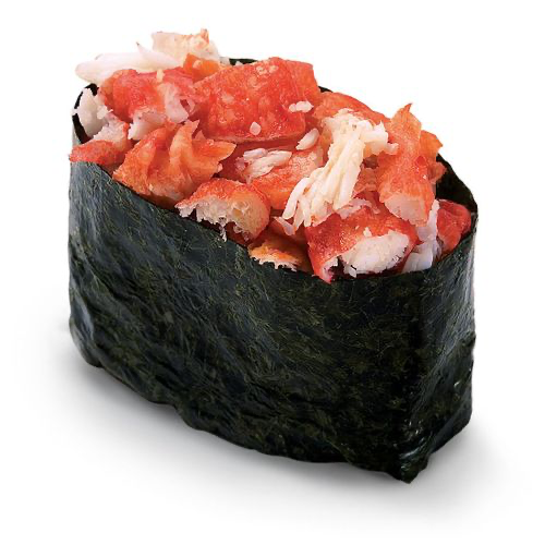 Острый гункан с крабом