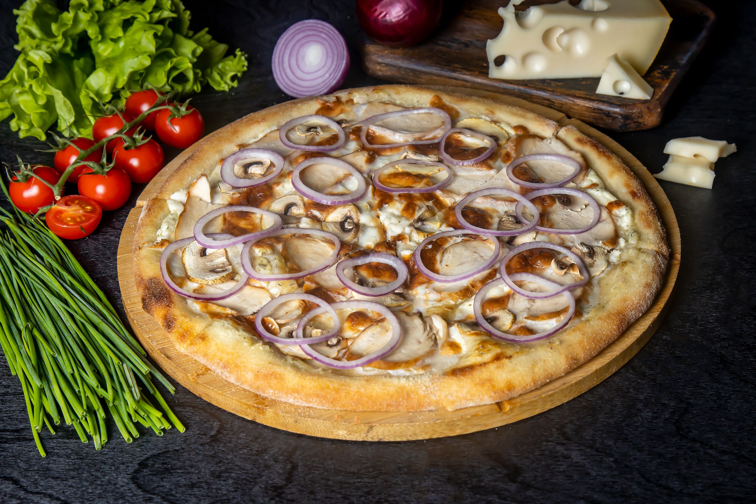 Пицца 25 см Жульен