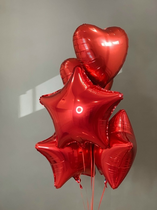 Фонтанчик из сердец и звездочек