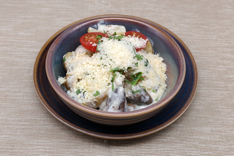 Сердечки куриные с картофелем