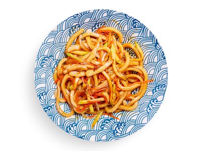 Яки удон с овощами