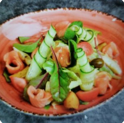 Fresh-salad с лососем
