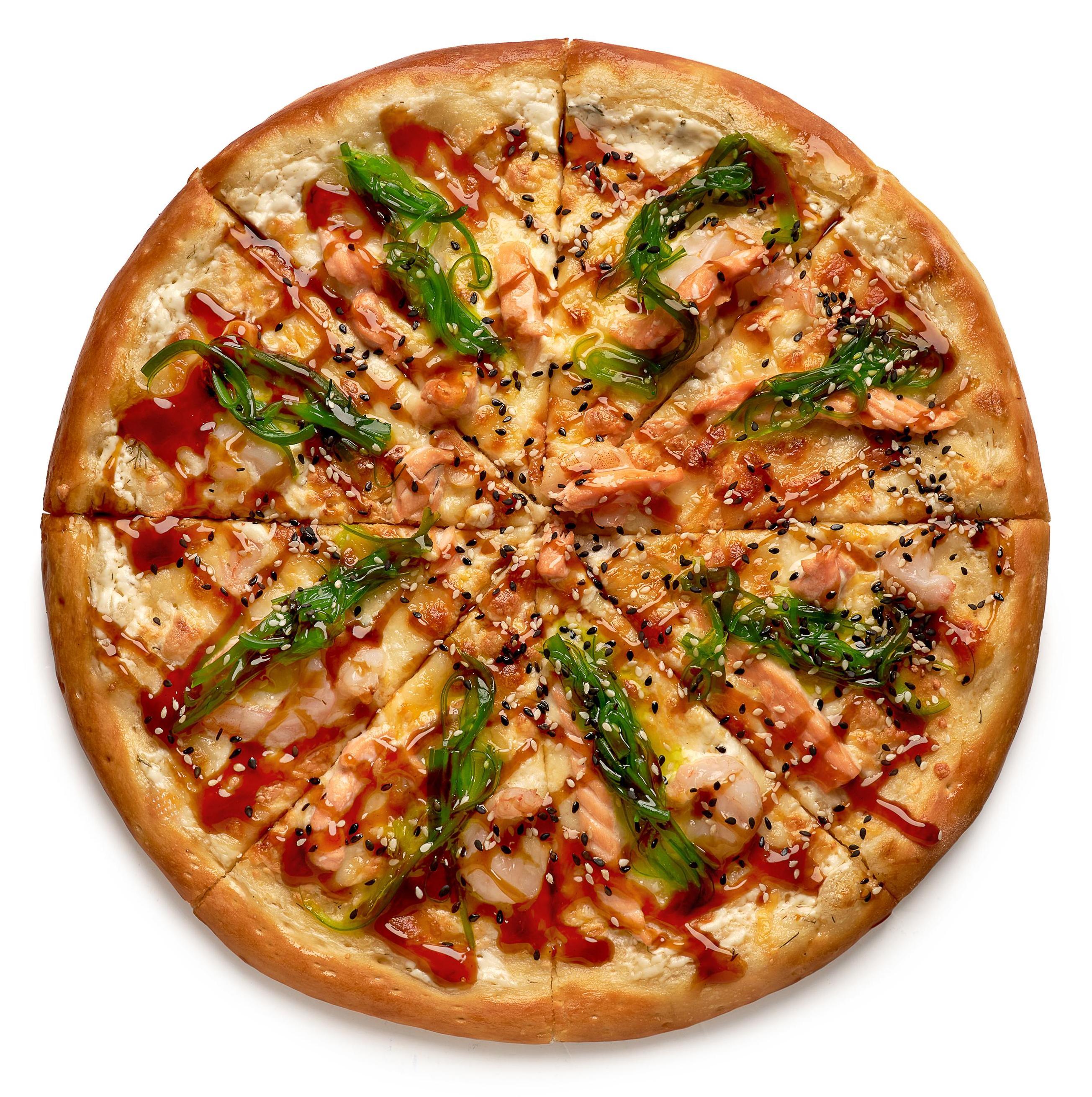 Чука с креветками и лососем 