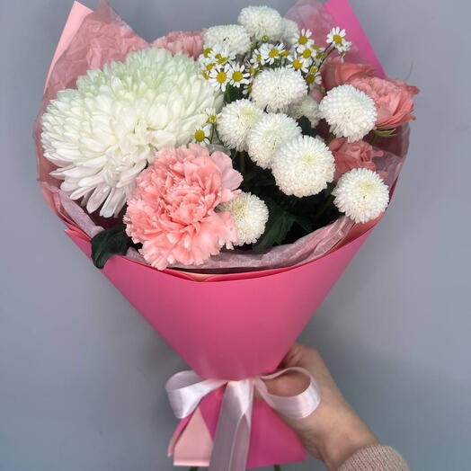 Букет розовый комплимент