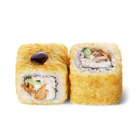 Лосось и краб в темпуре