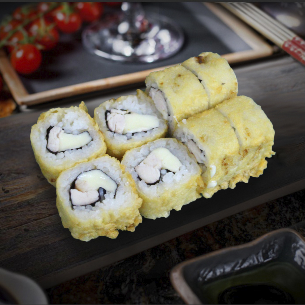 Жаренный с курицей