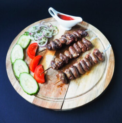 Шашлык из куриных сердец