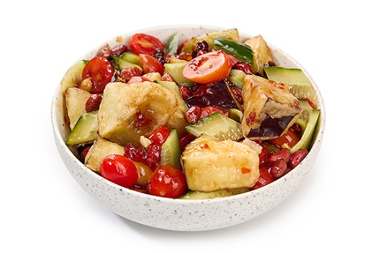 3-18 Теплый салат с баклажаном 