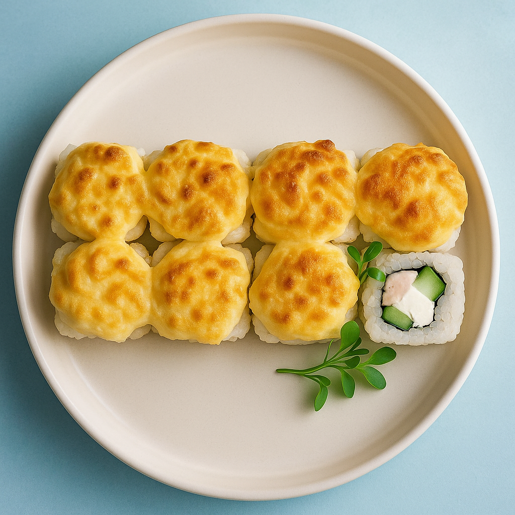 Запечённый с креветкой