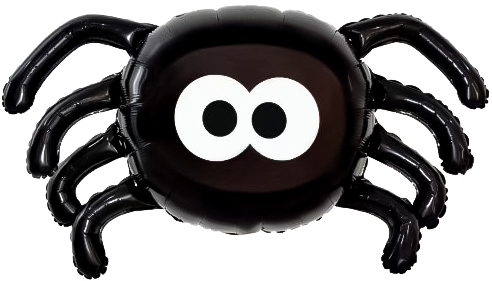 Шар (45''/114 см) Фигура, Паук, Черный