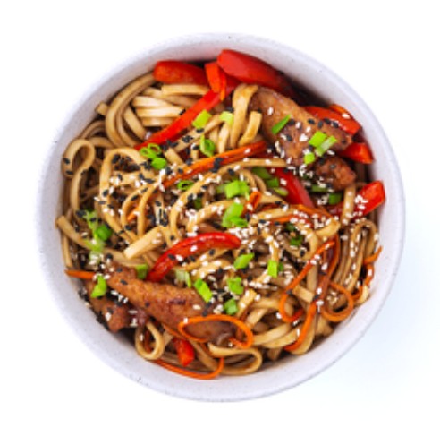 Вок с курицей терияки