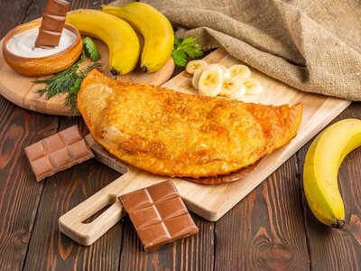 Чебурек Банан Шоколад
