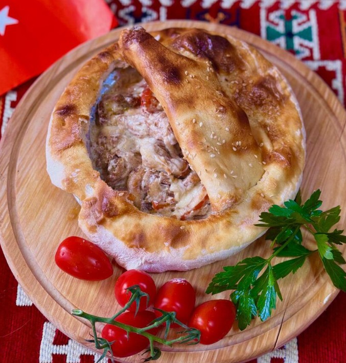 Гювеч с курицей 