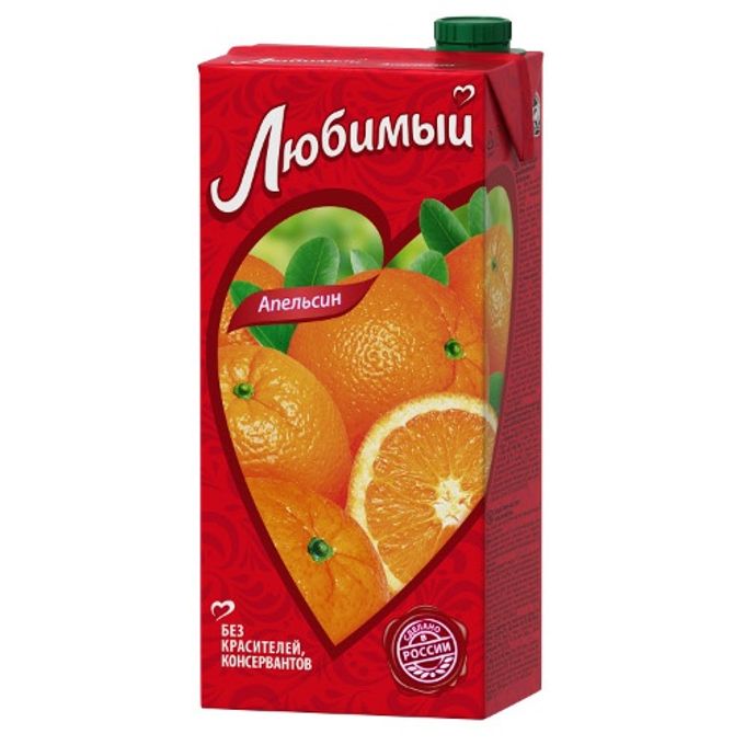 Сок Апельсиновый- Любимый (1л)
