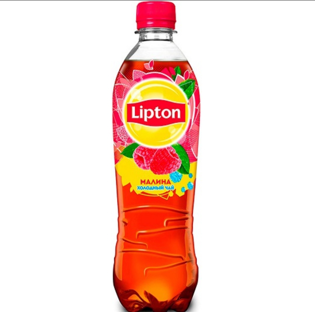 Липтон черный чай Малина 0,5