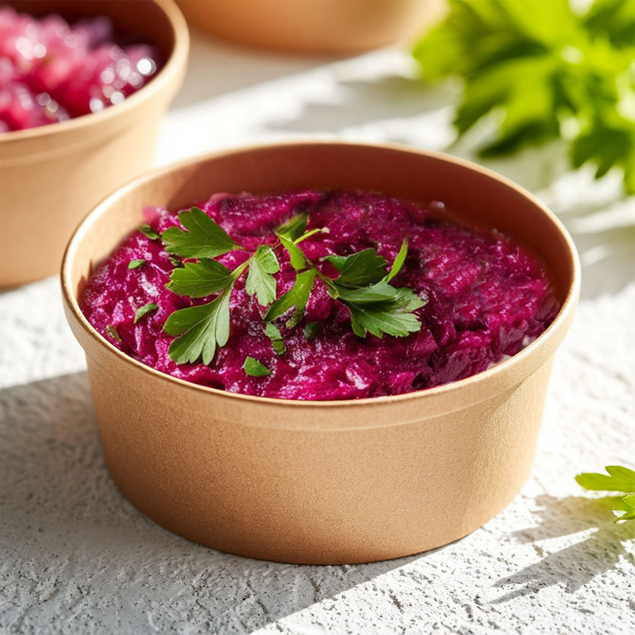 Салат с сельдью под шубой из овощей и отварного яйца