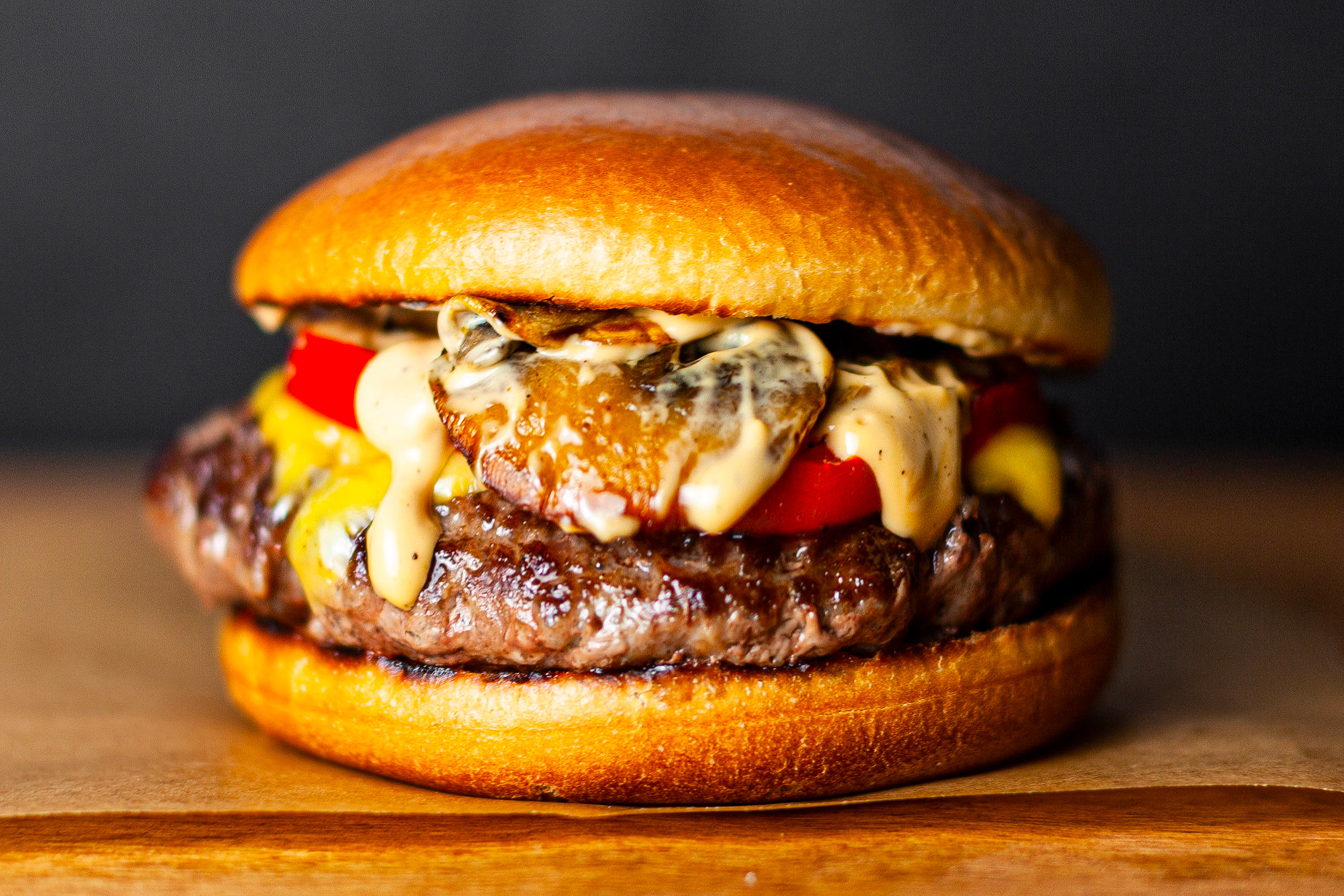 Бургер Грибной и фри