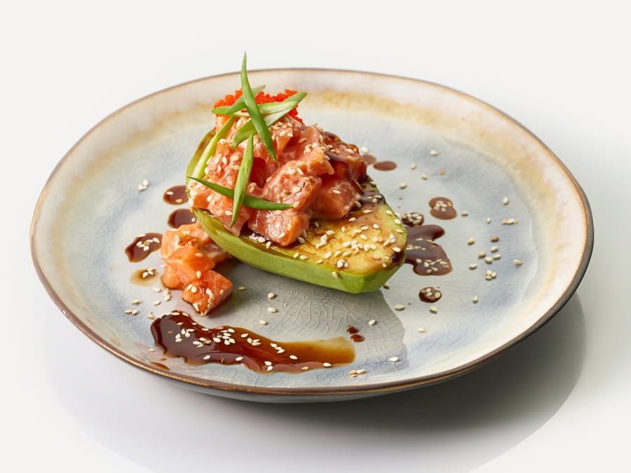 Авокадо с лососем