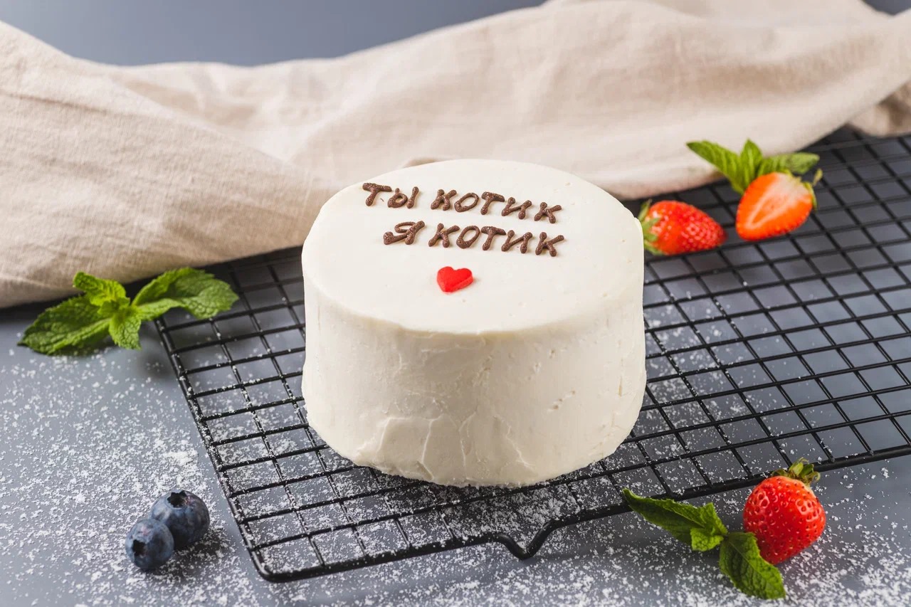 Бенто торт «Ты котик, я котик»