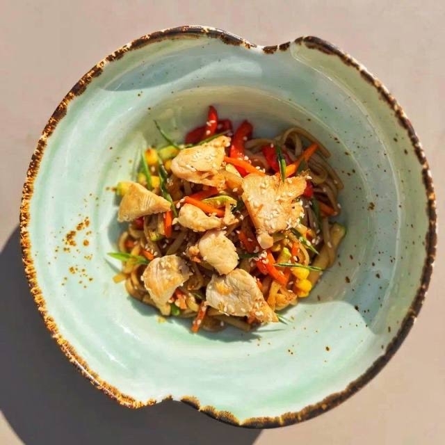 Удон с курой