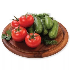 Ассорти из свежих овощей