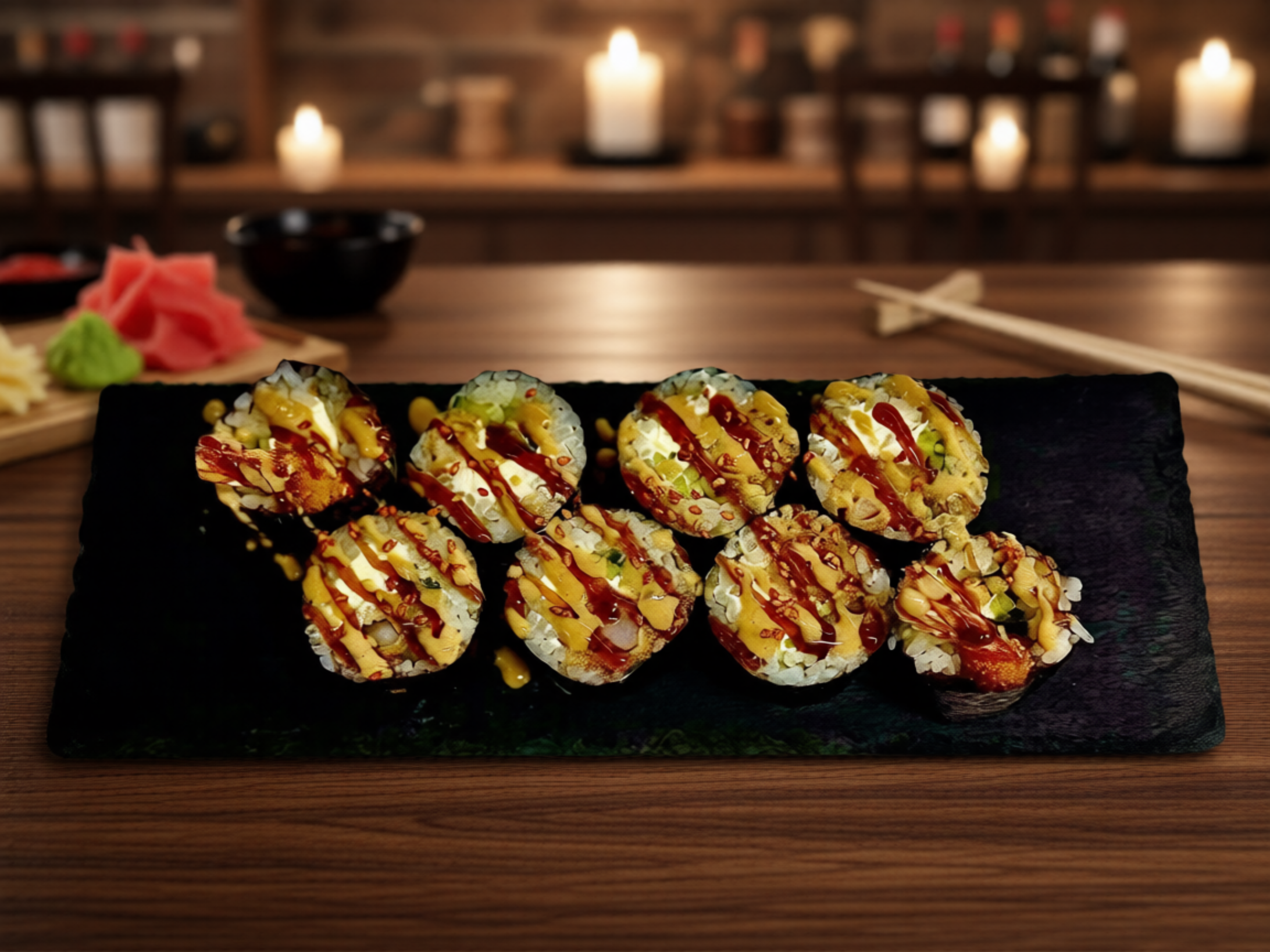 Ролл с креветкой темпура