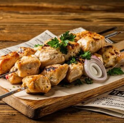 Шашлык из куриного филе