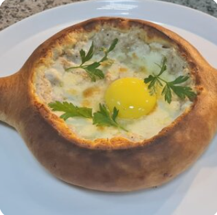 Лодочка с цыпленком и сыром моцарелла