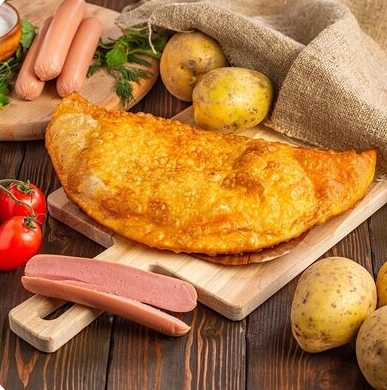 С картофелем и сосиской