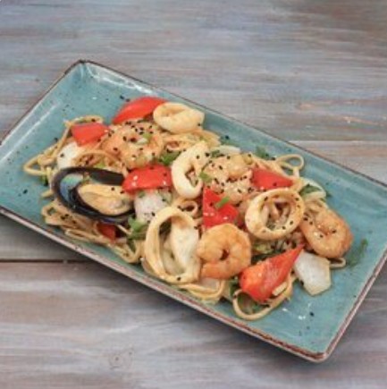 Удон с морепродуктами