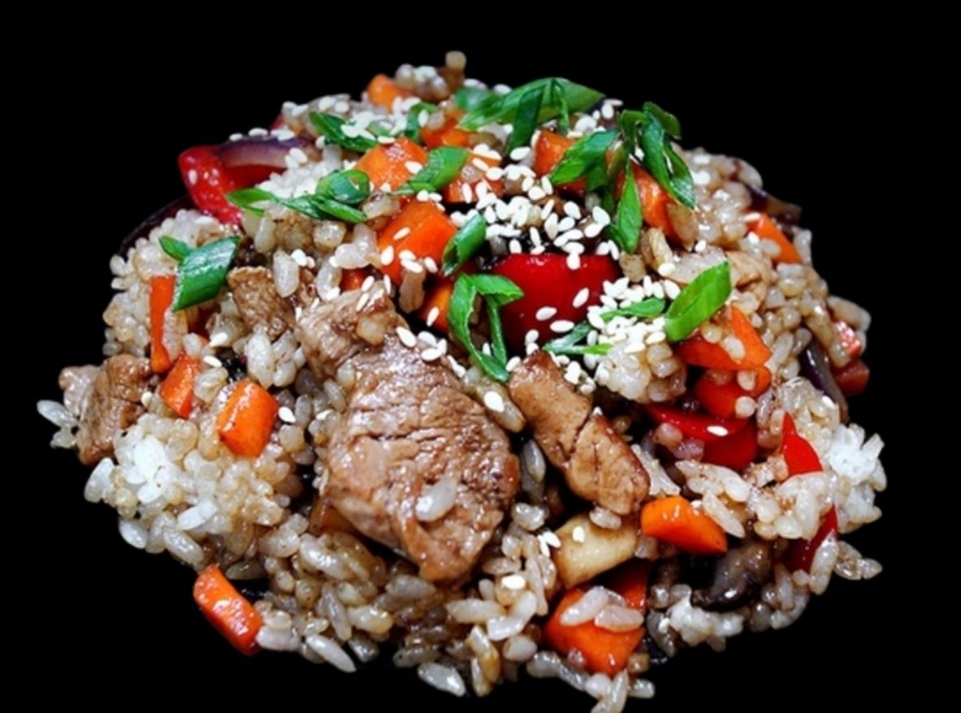 Тяхан со свининой