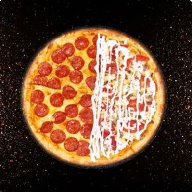Пицца 50/50 Карбонара и Пепперони