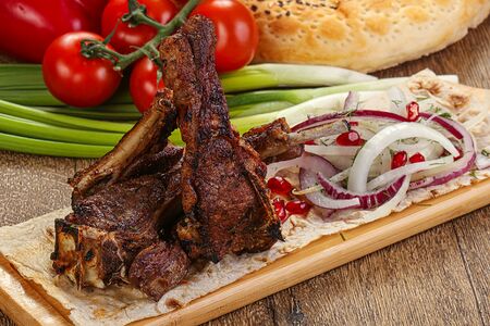 Шашлык из бараньи корейки