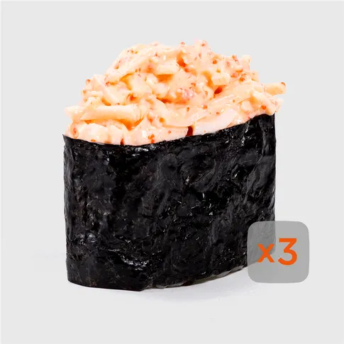 Спайси Гункан краб 3шт