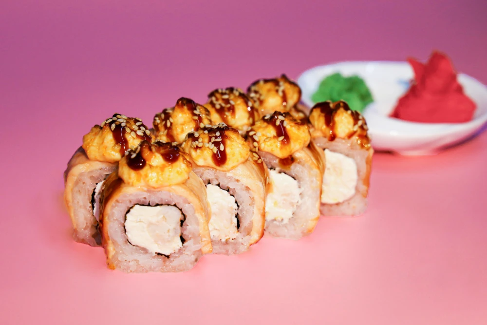 Запечённый ролл Асахи