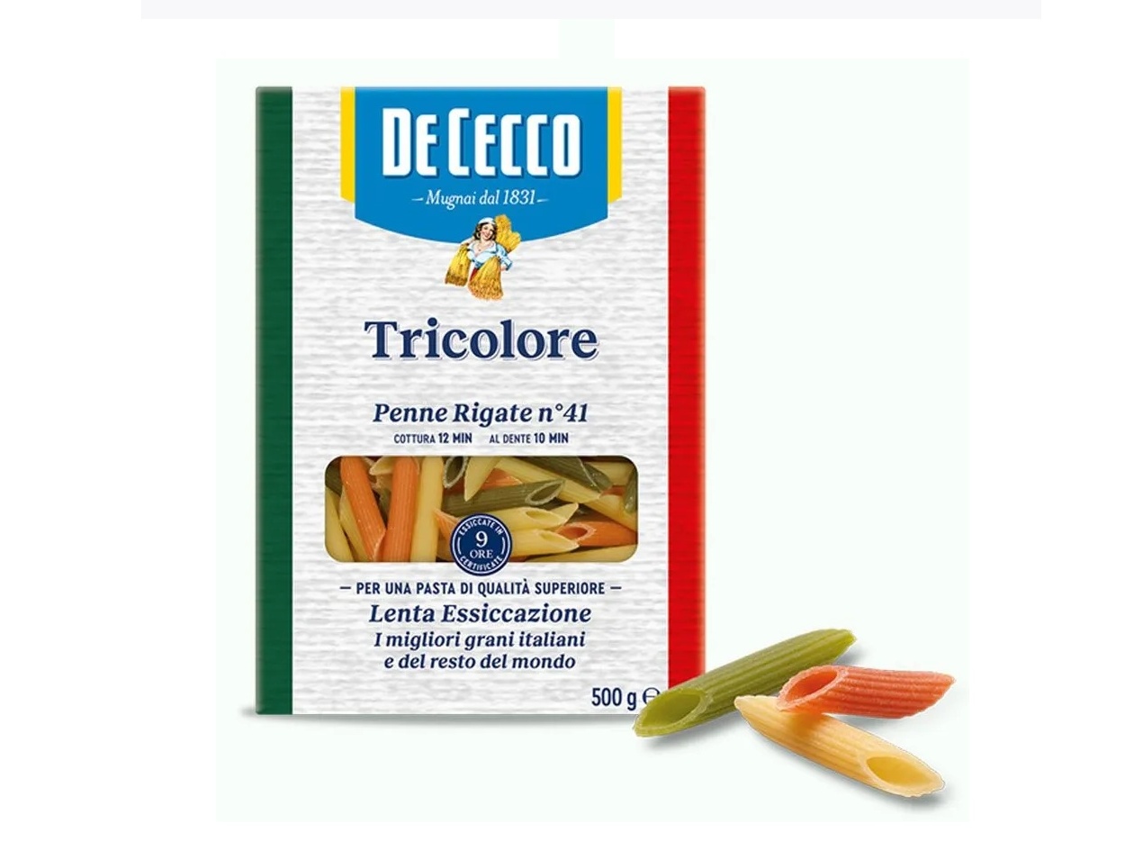 Паста De Cecco №41 Пенне Ригате Триколоре