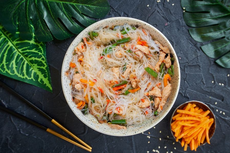 Фунчоза с курицей