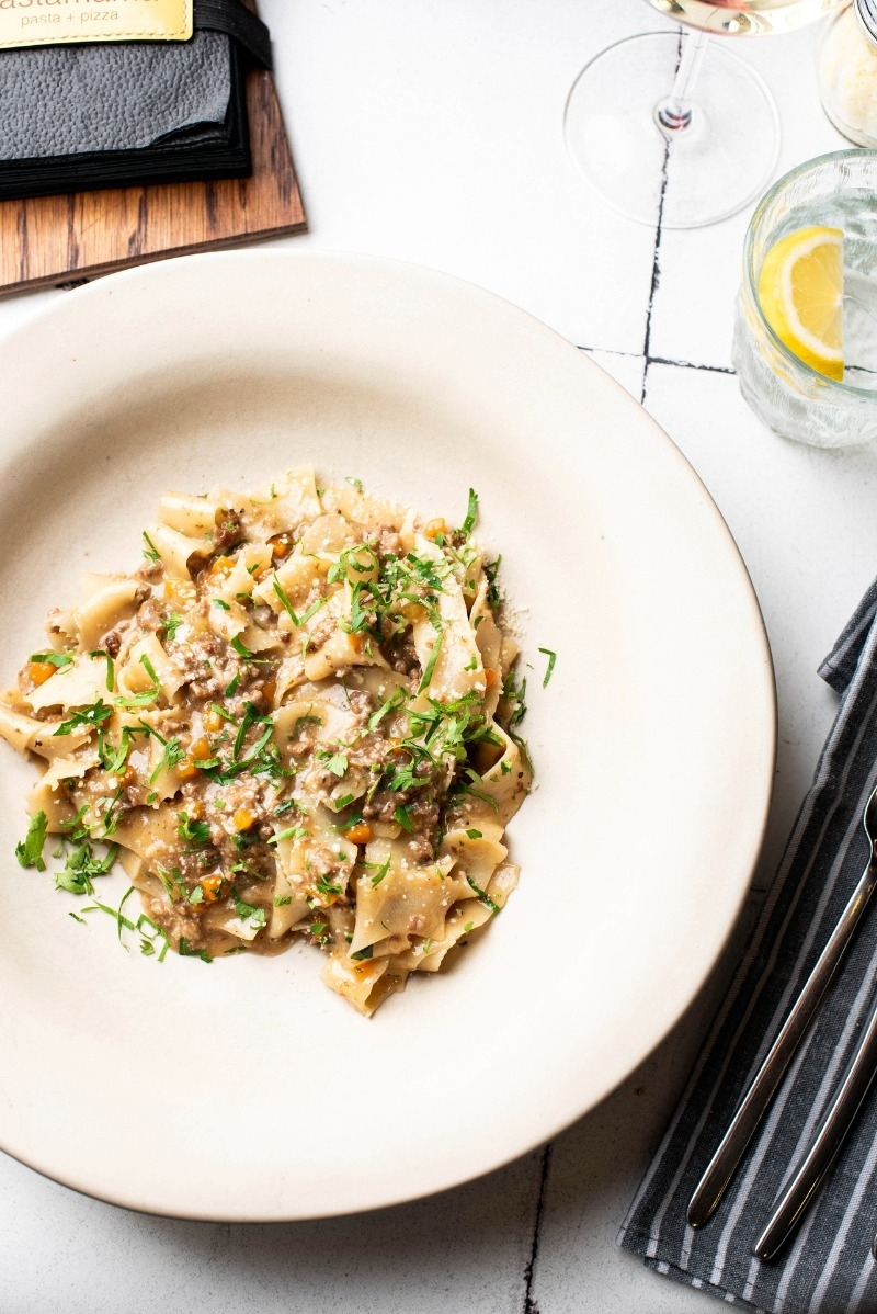 Папарделли с мясным рагу