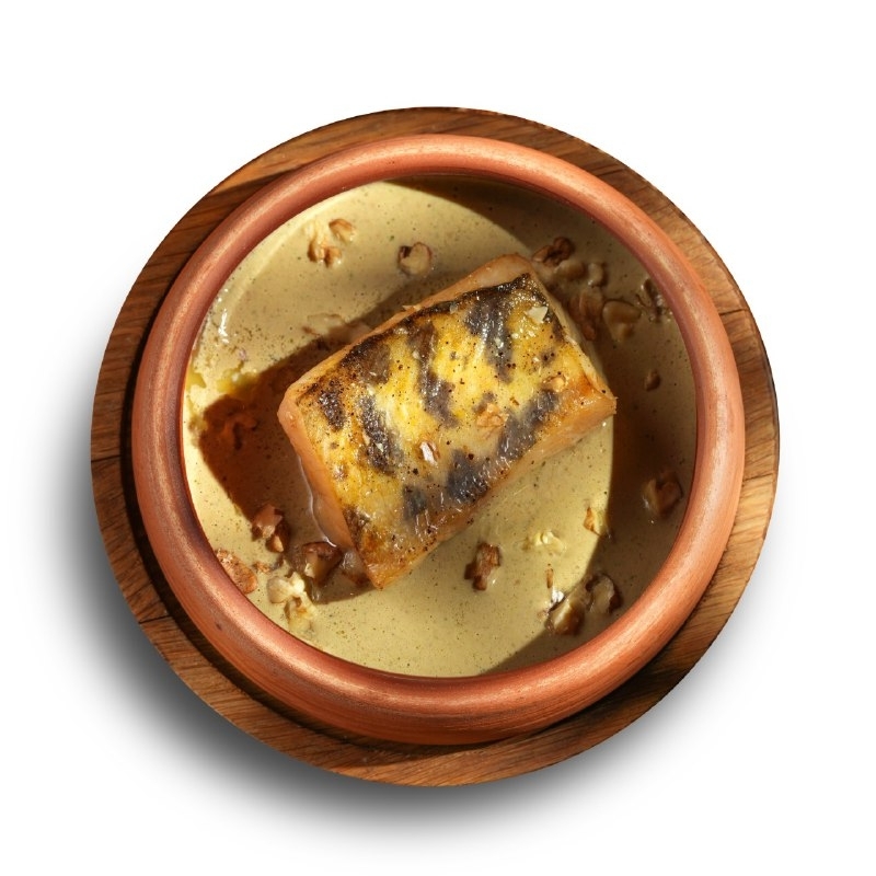 [Д] Судак по-мегрельски в ореховом соусе